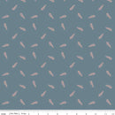 Petals & Hazel - Quilting Cotton Fabric - Toss - Blue - Fabric Bash