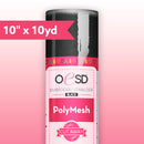 Polymesh Cutaway Black 10 in x 10 yd - Fabric Bash