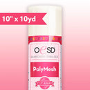Polymesh Cutaway White 10 in x 10 yd - Fabric Bash