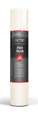 Polymesh CutAway White 1.5oz 15 in x 10 yd - Fabric Bash