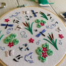 Pond Life Embroidery Kit - Fabric Bash