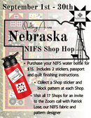 Pre-Order Nebraska Independant Fabric Shops Passport, Water Bottle, and Stickers - Fabric Bash
