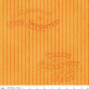 Pumpkin Patch - Silver Lining Stripe - Orange - Fabric Bash