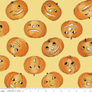 Pumpkin Patch - Tossed Jacks - Yellow - Fabric Bash