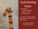 Quilt Binding Class July 5, 2025 - Fabric Bash
