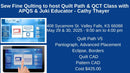 Quilt Path Version 5 Class at Sew Fine Quilting Valley Falls Kansas - Fabric Bash