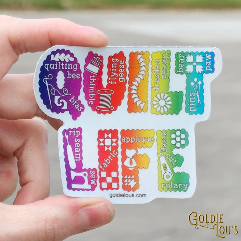 Quilt Life Sticker