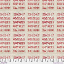 Red - Typography || Tim Holtz Palette Red - Fabric Bash