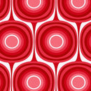 Red-White Squircle 108" Wide 3-Yard Cut - Fabric Bash