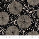 Rhythm & Leaves - Black Leaves - Fabric Bash