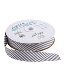 Riley Blake Designs Single-Fold Quilt Binding 1/8" Stripe Gray - Fabric Bash