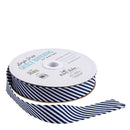 Riley Blake Designs Single-Fold Quilt Binding 1/8" Stripe Navy - Fabric Bash