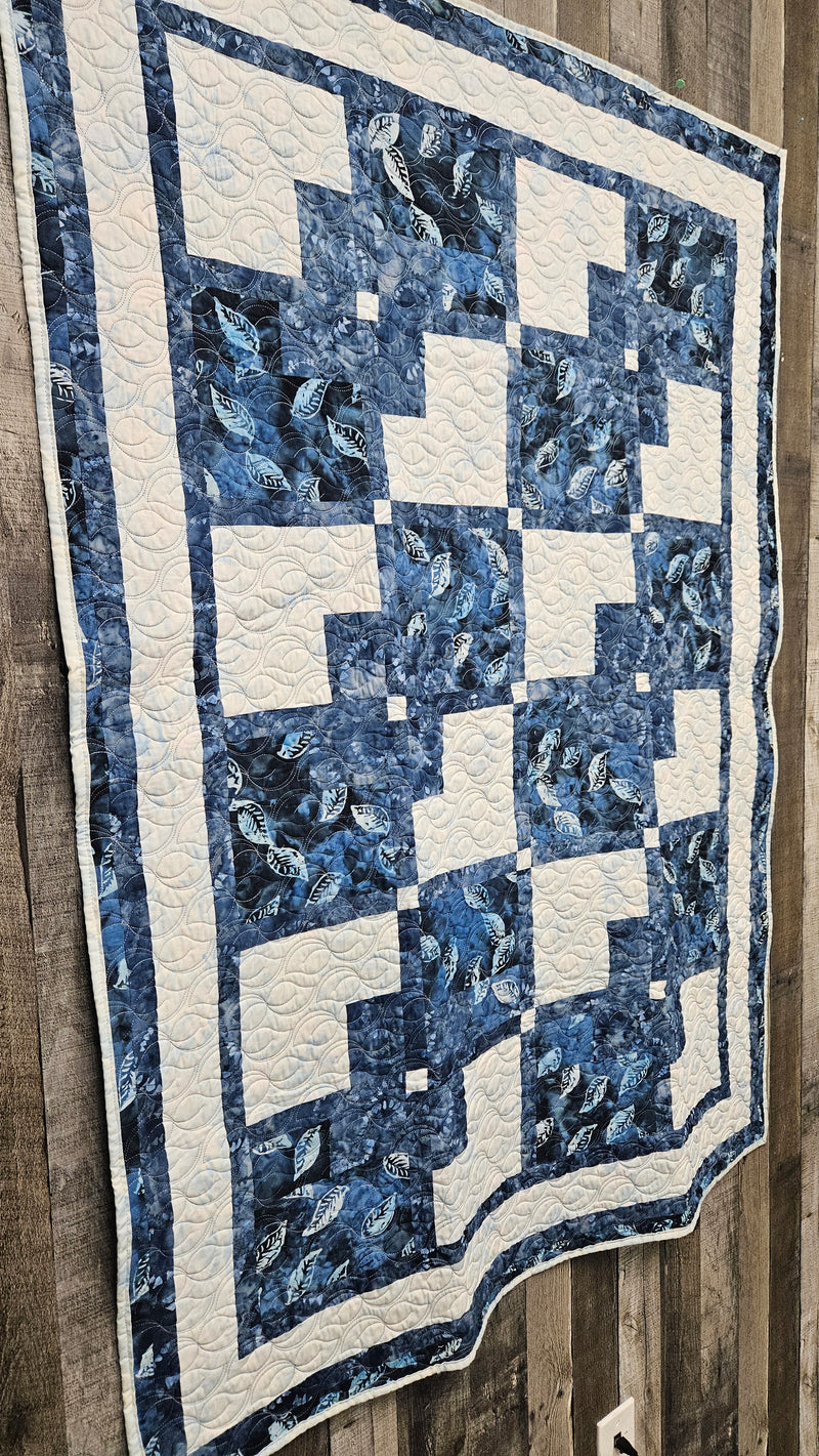 Sample -  Batik Leaves Quilt