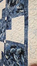 Sample -  Batik Leaves Quilt
