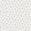 Rosey Gingham | White | Sweet Woodland - Fabric Bash