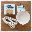 Round Bowl with 5/16in Coiled Rope Basket Kit - Fabric Bash
