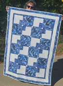 Sample - Batik Leaves Quilt - Fabric Bash