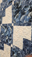 Sample - Batik Leaves Quilt - Fabric Bash