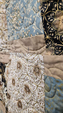 Sample - Gold Flower Quilt - Fabric Bash