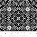 Scarlet's Treasure | Black Ornamental Medallion - Fabric Bash