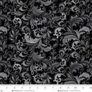 Scarlet's Treasure | Black Ornate Scroll - Fabric Bash
