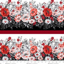 Scarlet's Treasure | Red/White Border Stripe - Fabric Bash
