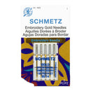 Schmetz - Gold Titanium Embroidery Needles Size 90/14 - Fabric Bash