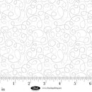 Scribbles White on White - Fabric Bash