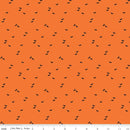 Seasonal Basics - Quilting Fabric - Bat Orange - Fabric Bash