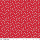 Seasonal Basics - Quilting Fabric - Snowflakes Red - Fabric Bash