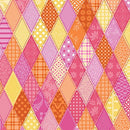 SERENDIPITY DIAMOND PATCH PINK - Fabric Bash