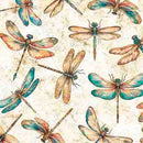 SERENITY DRAGONFLIES 108 Wide - Fabric Bash
