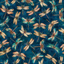Serenity Dragonflies - Navy - Fabric Bash