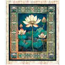 Serenity Lotus Flower Panel - Multi - Fabric Bash