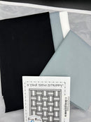 Sew Strippy Black & White Quilt Kit - Fabric Bash