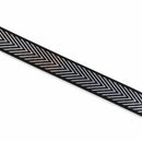 Silver Chevron Webbing 1-1/2in x 5 Yards - Fabric Bash