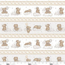 Sleepy Teddy - Teddy Stripes - Fabric Bash