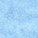 Sorbet Flannel Fabric Blender Petite Circles Blue - Fabric Bash