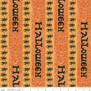 Spooky - Quilting Fabric - Halloween Stripe - Pumpkin - Fabric Bash