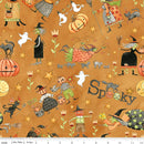 Spooky - Quilting Fabric -Main - Gourd - Fabric Bash