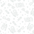 Star Spangled Whites - Quilting Fabric - American Celebration - White - Fabric Bash