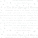 Star Spangled Whites - Quilting Fabric - Star Spangled Banner White - Fabric Bash
