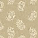 Stash Happy - Quilting Fabric Wideback - Paisley - Beige - Fabric Bash