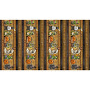 Steampunk Halloween 3 - Border Stripe - Brown - Fabric Bash