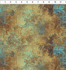 Steampunk Menagerie - Corrosion - Gold - Fabric Bash