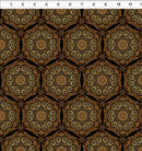 Steampunk Menagerie - Gear Stars - Gold - Fabric Bash