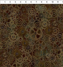 Steampunk Menagerie - Large Gears - Brown - Fabric Bash