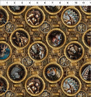 Steampunk Menagerie - Portraits - Multi - Fabric Bash