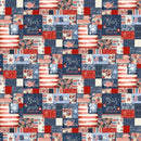 Stripes and Stars-Quilting Cotton Fabric- Sampler-Multi - Fabric Bash