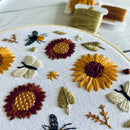 Sunflower Embroidery Kit - Fabric Bash